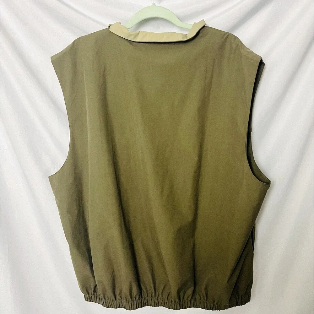 PGA Tour 1/4 Zip Vest Men's XL Olive Green The Tour Championship VTG 2001